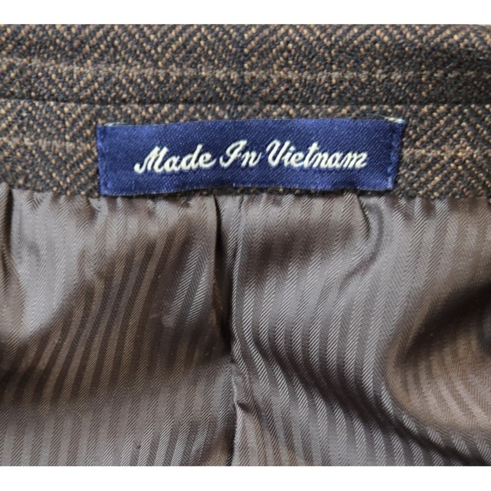 Alan Flusser Men's Single Breasted Sport Coat Blazer Lambswool Cashmere 48R - Picture 11 of 15